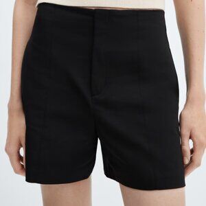 Mango High Waist Straight Short
